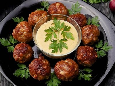 Мясные шарики с орехами