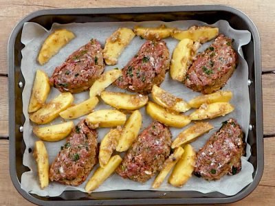 Мясные сочни с грибами