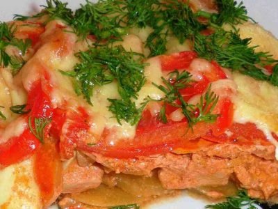 Мясо по-французски с картофелем