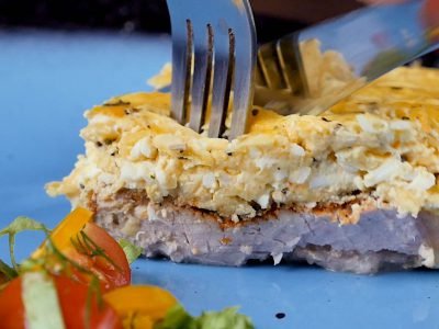 Мясо под шубой в духовке