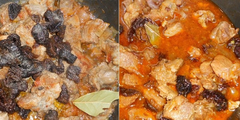 мясо с черносливом