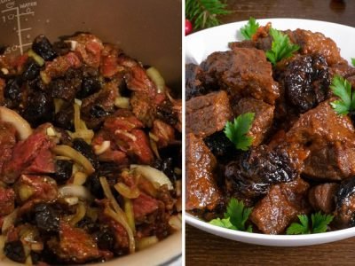 Мясо с черносливом в мультиварке