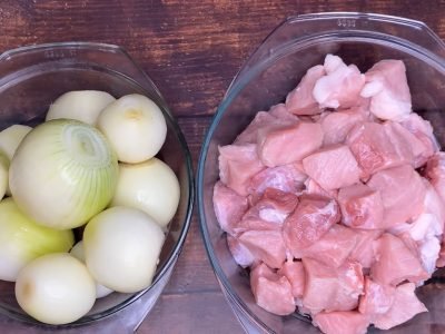 Мясо с луком