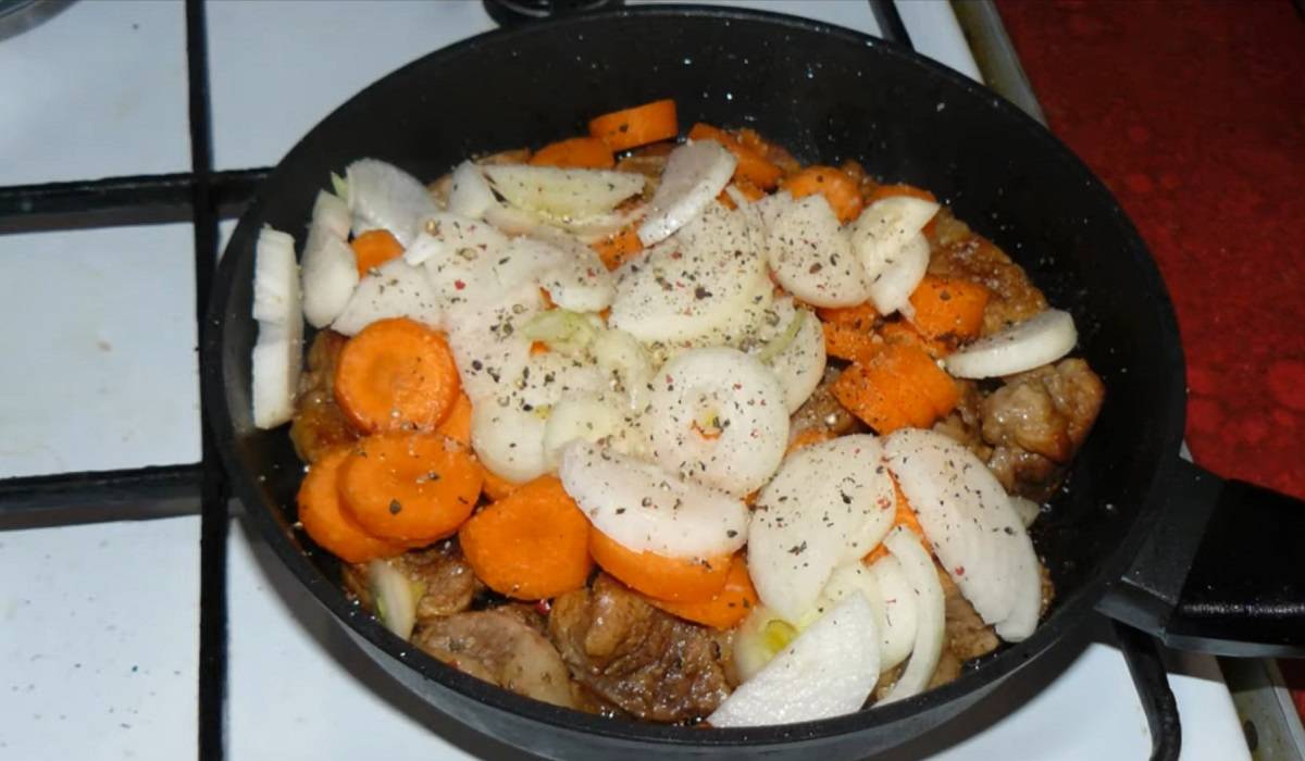 мясо с овощами