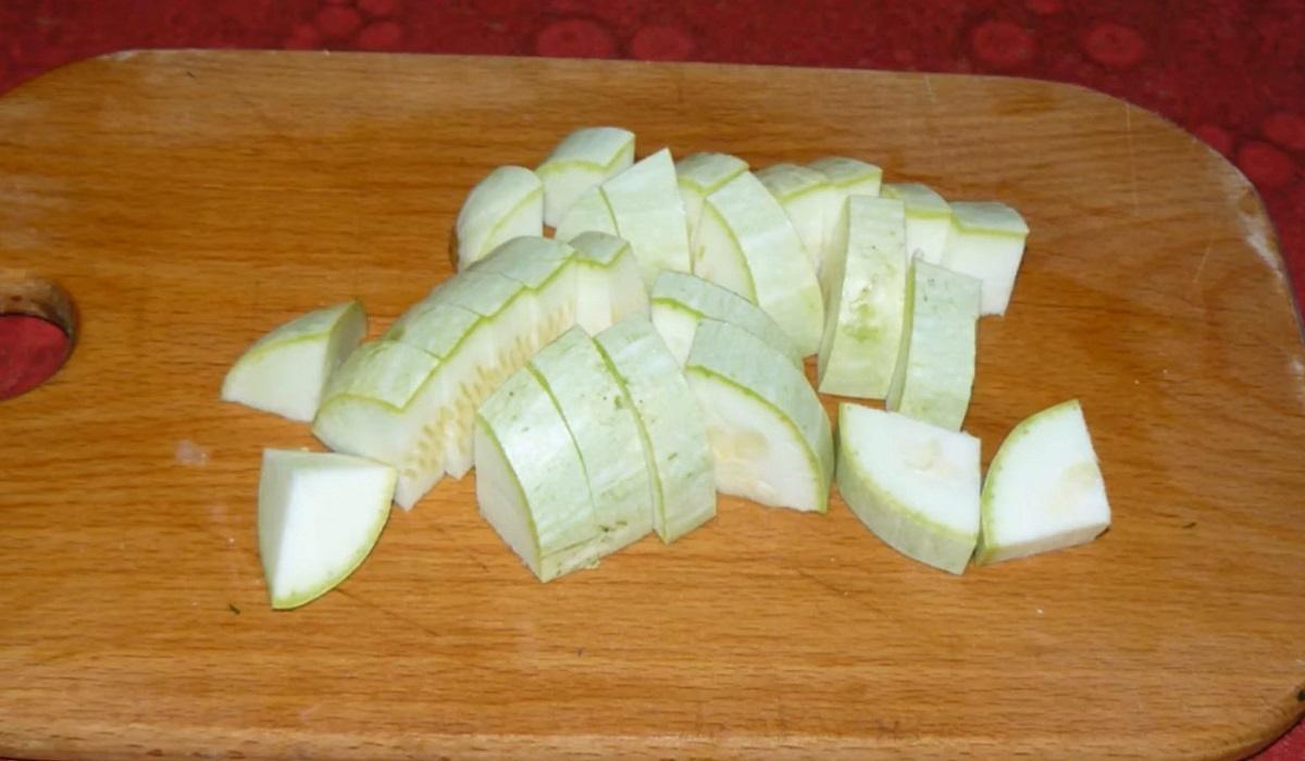 нарезка кабачка