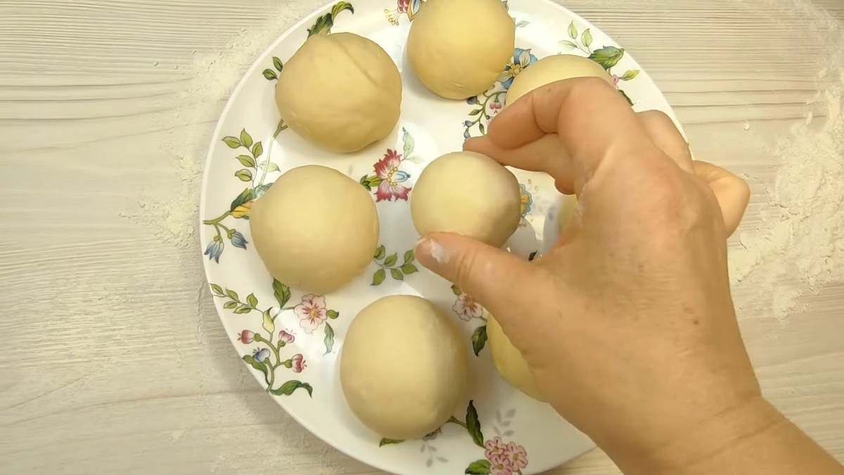 шарики из теста