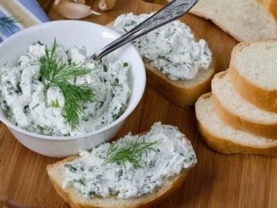 Намазка из сала с чесноком