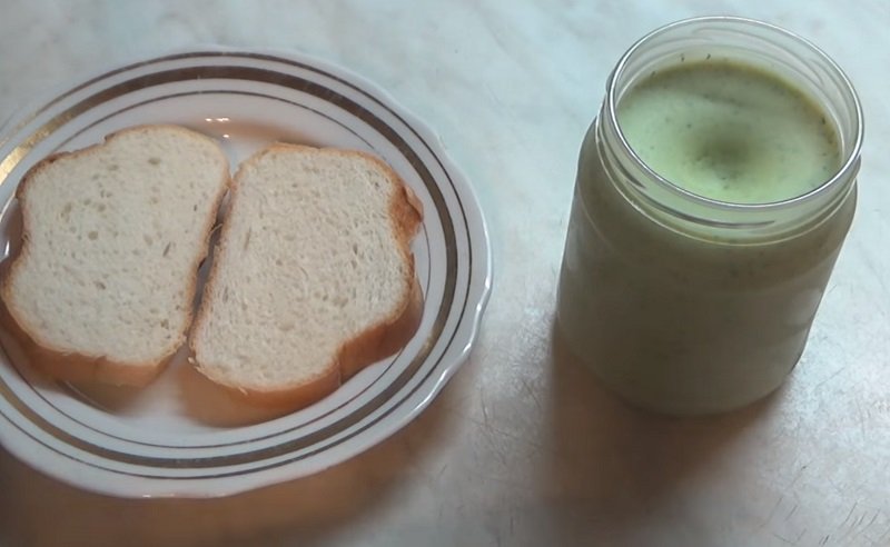 сало с зеленью