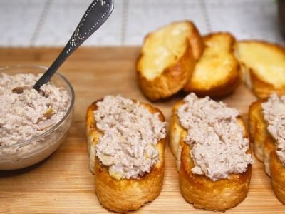 Намазка из жареного лука и яблока