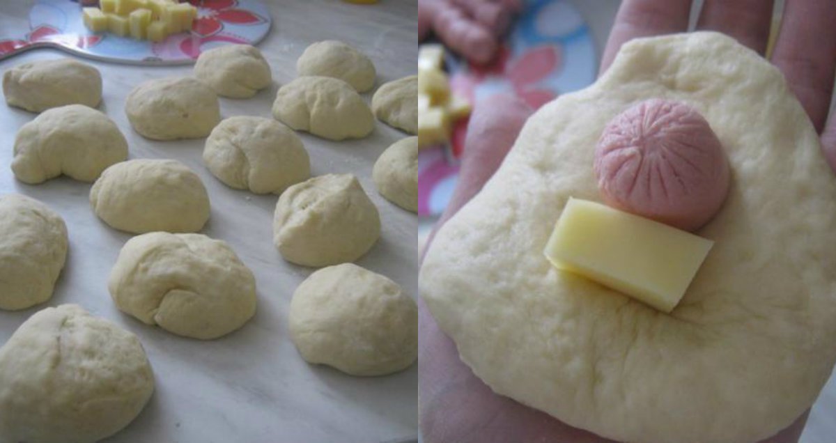 шарики из теста