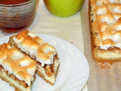 Немецкий яблочный песочный пирог