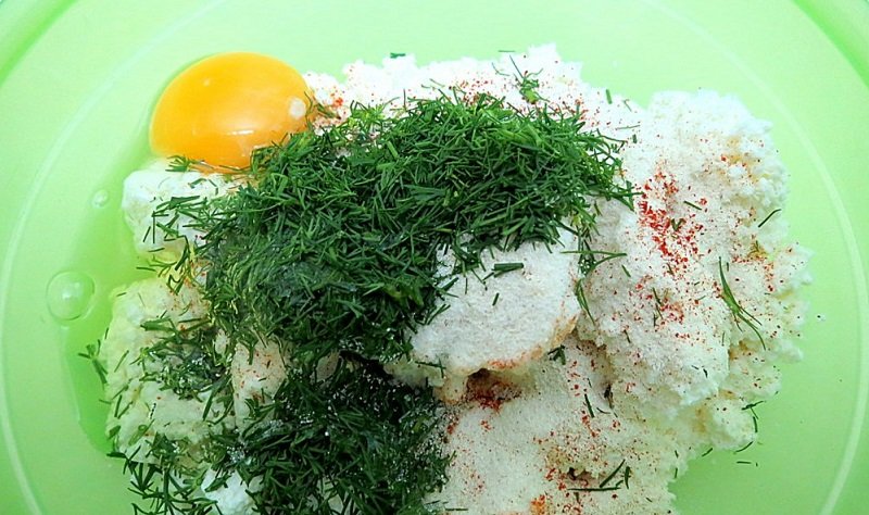 творог с яйцом