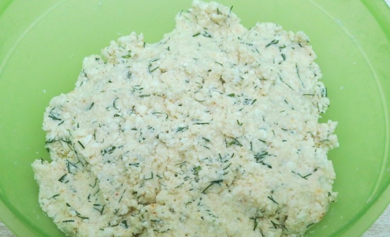 творог с зеленью