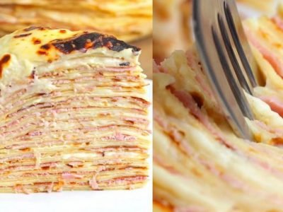 Несладкий блинный торт