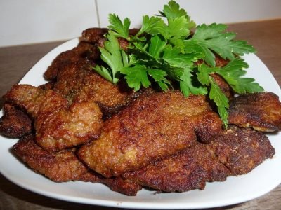 Нежная печень на сковороде