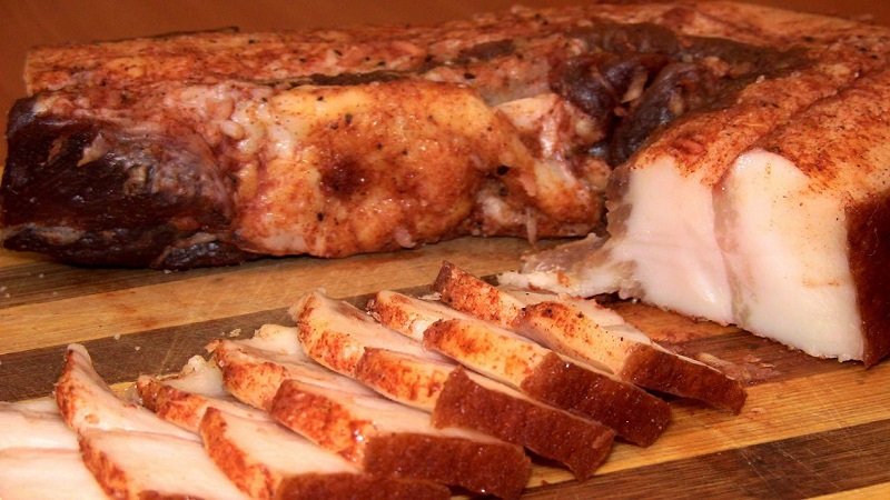 готовое сало в специях