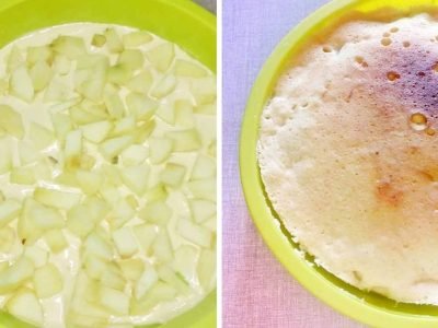 Низкокалорийная шарлотка за 5 минут