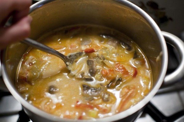 Низкокалорийный сырный суп