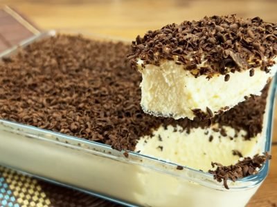 Низкокалорийный творожный десерт с бананом