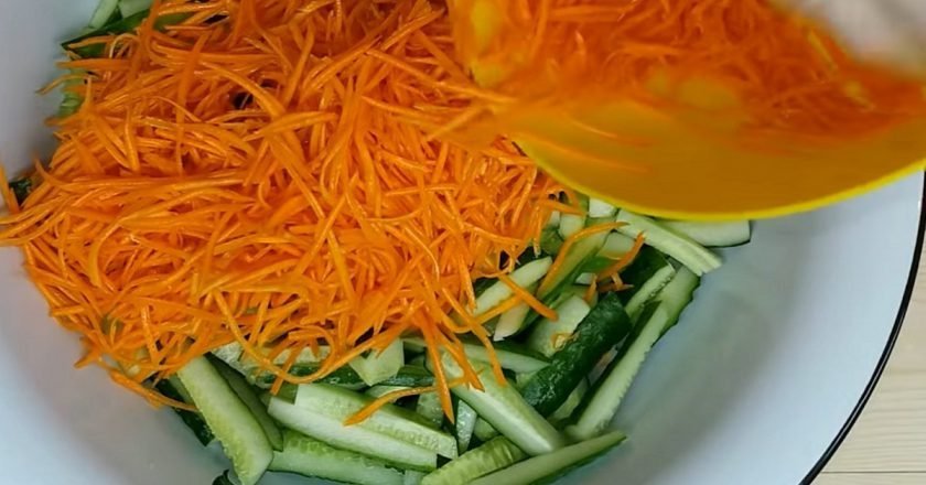 Огурчики по корейски с морковью быстрого приготовления простой рецепт пошаговый