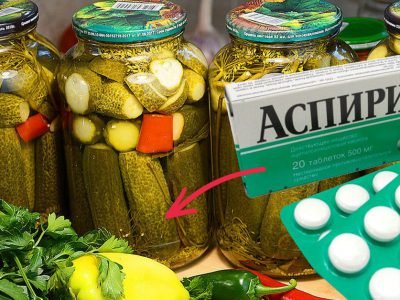 Огурцы с аспирином