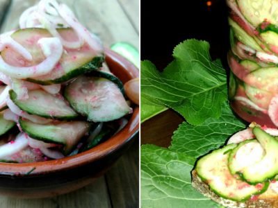 Огурцы с хреном