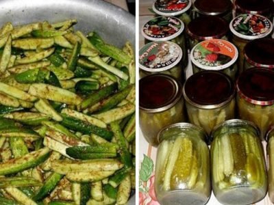 Огурцы в горчичной заливке