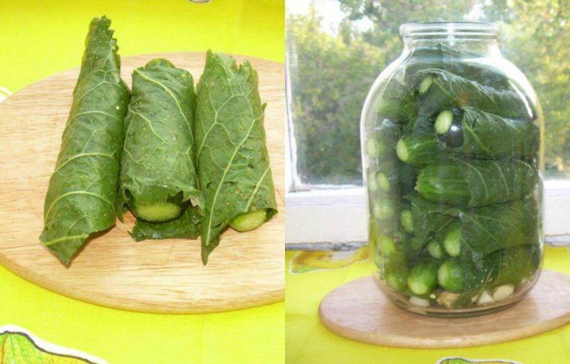 огурцы в листьях хрена