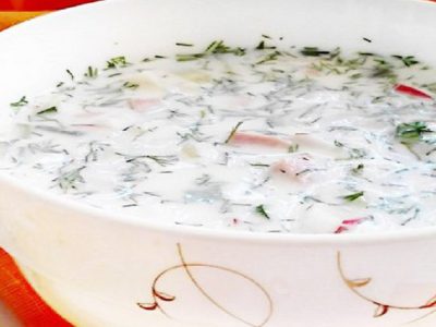 Окрошка на кефире