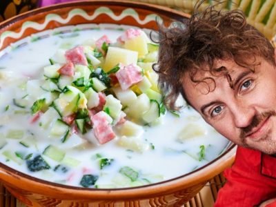 Окрошка на йогурте от Евгения Клопотенко