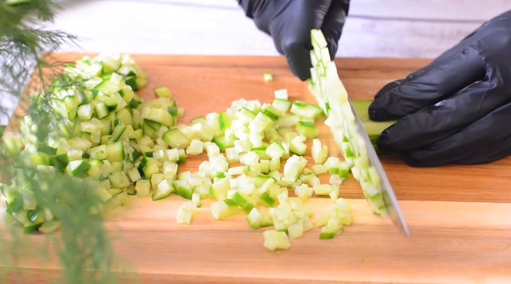 окрошка с колбасой