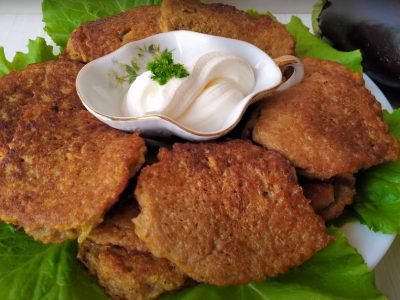 Оладьи из баклажанов