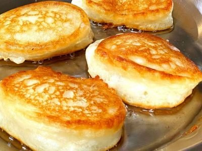 Пышные оладьи из детского творожка