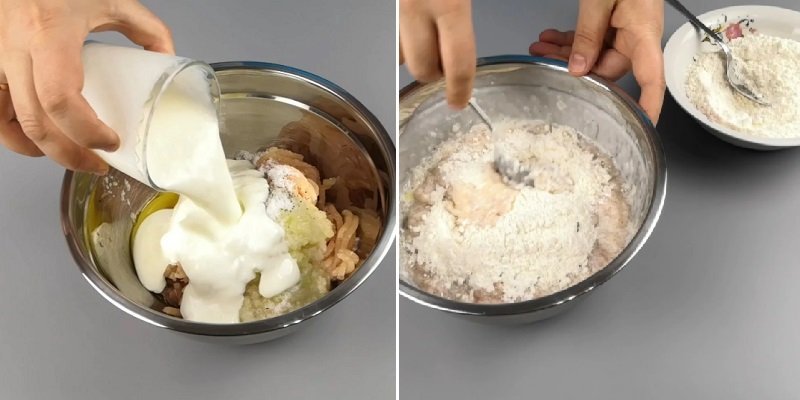 оладьи из фарша