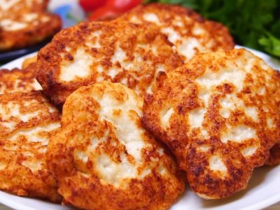 Оладьи из куриного фарша