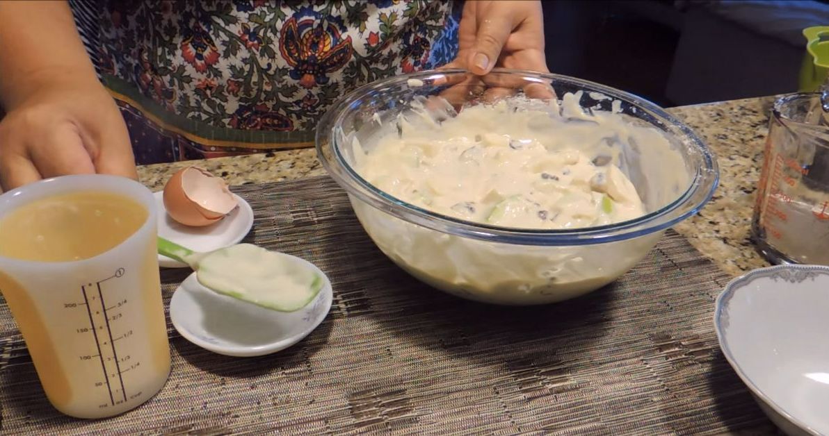 оладьи с яблоками