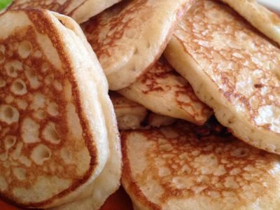 Оладьи на кефире с плавленым сыром