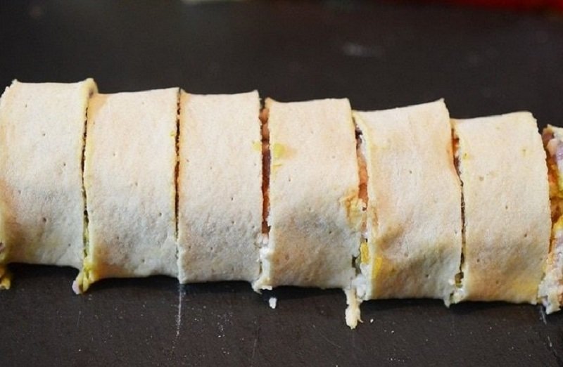 оливье в лаваше