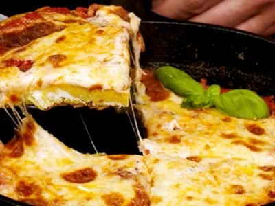 Ароматный омлет «Маргарита» с моцареллой