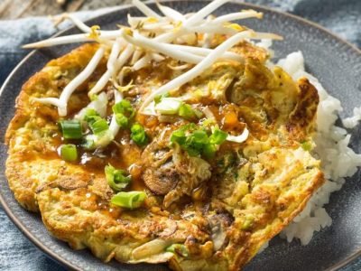 Омлет по-китайски с морепродуктами