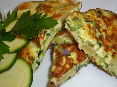 Омлет с кабачками