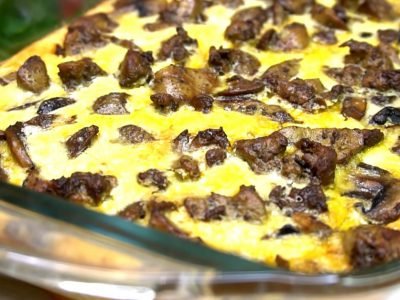 Омлет с печенью