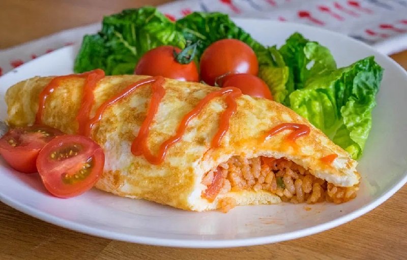 омлет с рисом рецепт
