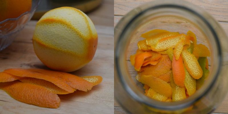 снять цедру с апельсинов