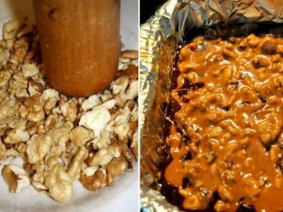 Орехи в карамели