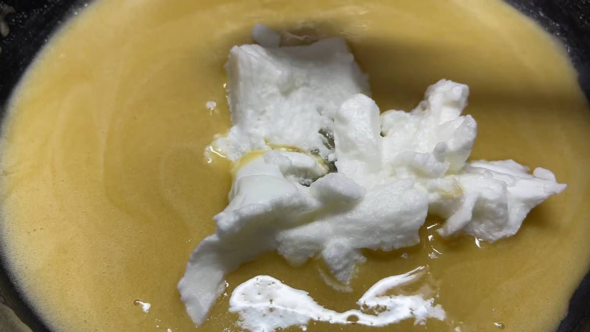 мёд со взбитым белком