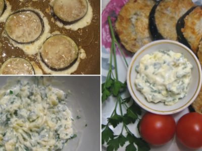 Отбивные из баклажанов в кляре