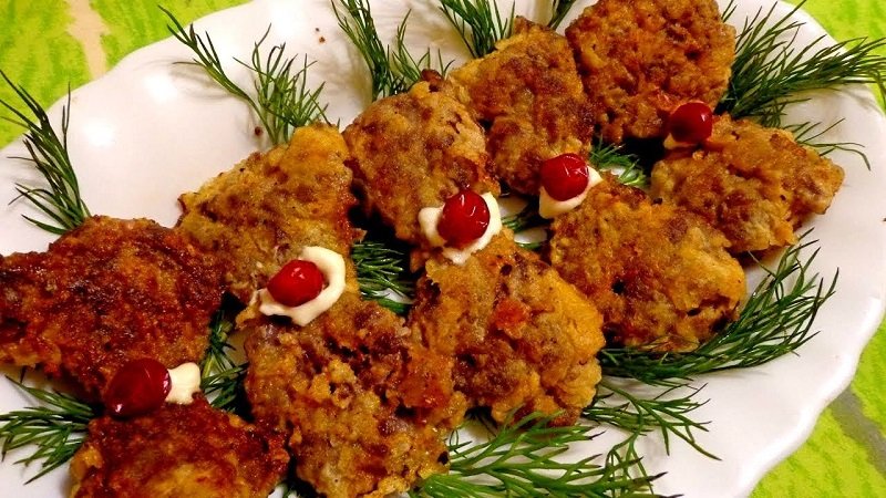 Отбивные из индюшиных сердец
