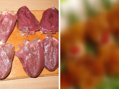 Отбивные из индюшиных сердец