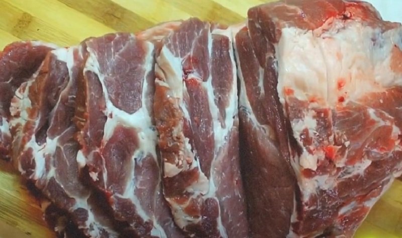 нарезка мяса